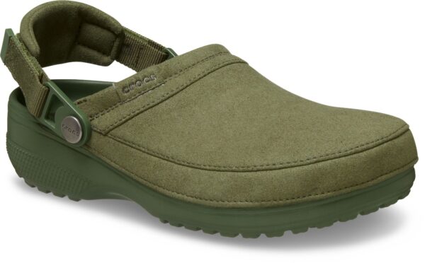4b580ac84b5bf3ecf0bdae515963270f Crocs™ Classic Crafted Vegan Suede Clog Army Green