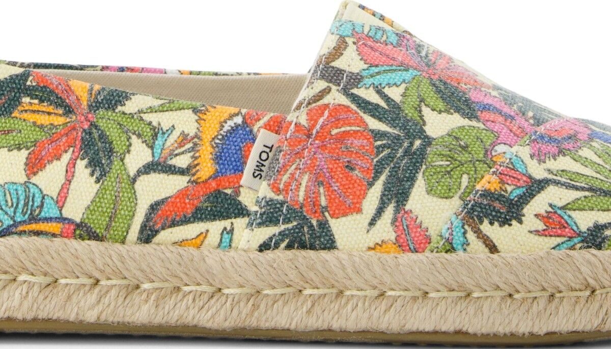4d7133f33b8cc3701a8abaa2da006d01 TOMS MULTI BIRDS OF PARADISE CANVAS 10021889 Natural