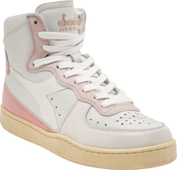 528963e3dfec15d8bc439ac70e415ea9 DIADORA Mi Basket Used White/Pastel Parchment