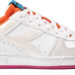 DIADORA Magic Basket Low Croco Wn Wht/Bachelor Button/Daiquiri