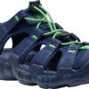 5692b6de7b95f918f7975992d33952d2 Keen Hyperport H2 Big Kid's Naval Academy/Vibrant Green
