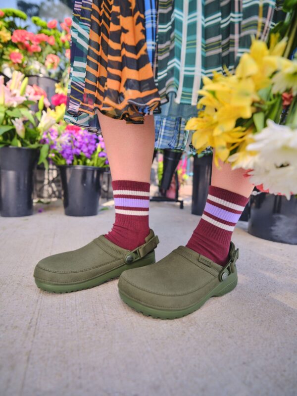 5741a8e9c8f3e403ca5adca74f72df2e Crocs™ Classic Crafted Vegan Suede Clog Army Green