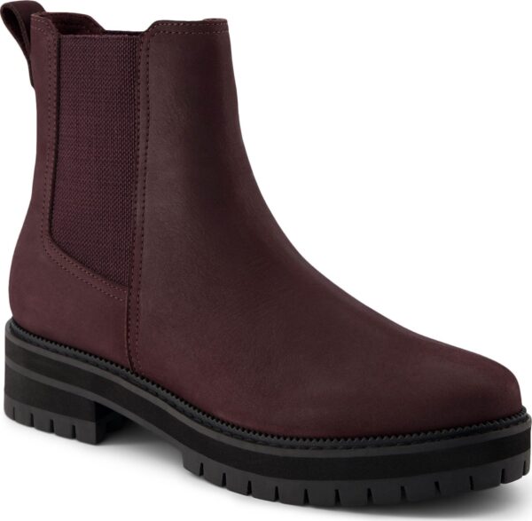 588f62cd7c0f9f81f9b04bd493eb76f8 TOMS LEATHER WOMEN'S BENNET BOOT 10021296 Plum