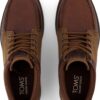 TOMS LEATHER/ WAXED CANVAS MEN'S BOOT 10021387 Brown