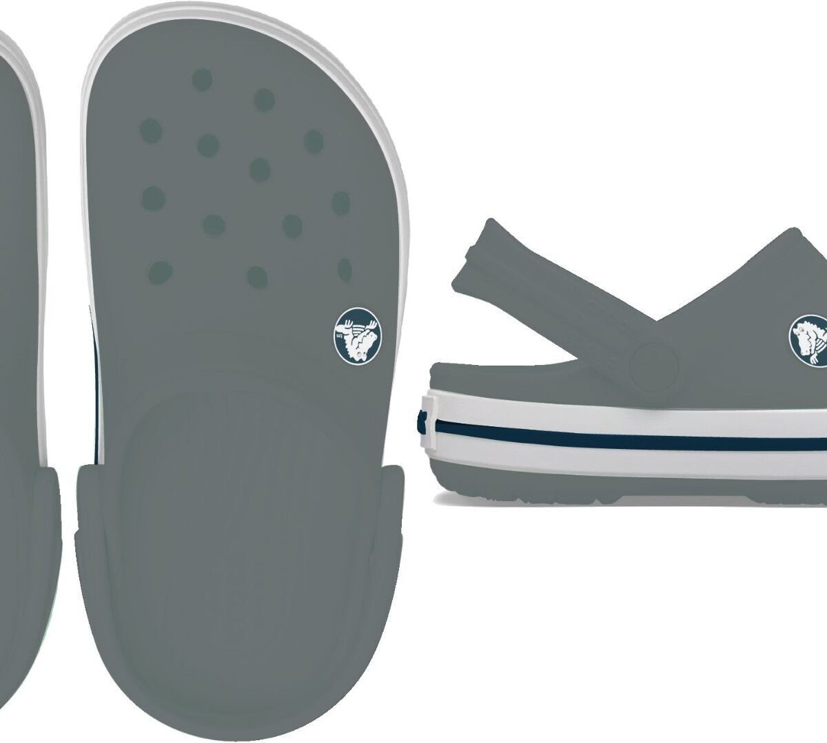 Crocs™ Crocband Clog Kid's 207005 Slate Grey/Navy