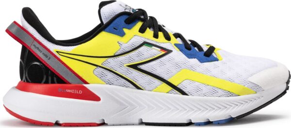 5eea43619122b411628d839531a788fe DIADORA Mythos Blushield Volo 3 White/Black/Yellow Fluo