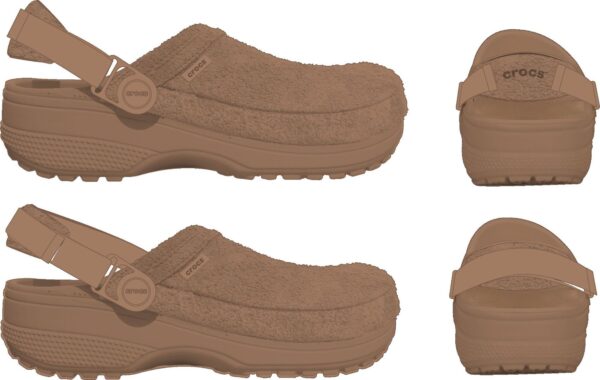Crocs™ Classic Crafted Vegan Suede Clog Milk Chocolate