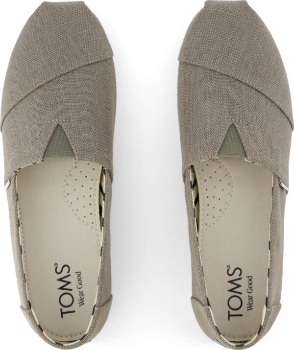 60a2110945b9b062c291fb75f9a4dafa TOMS VETIVER GREY HERITAGE CANVAS 10021903 Grey