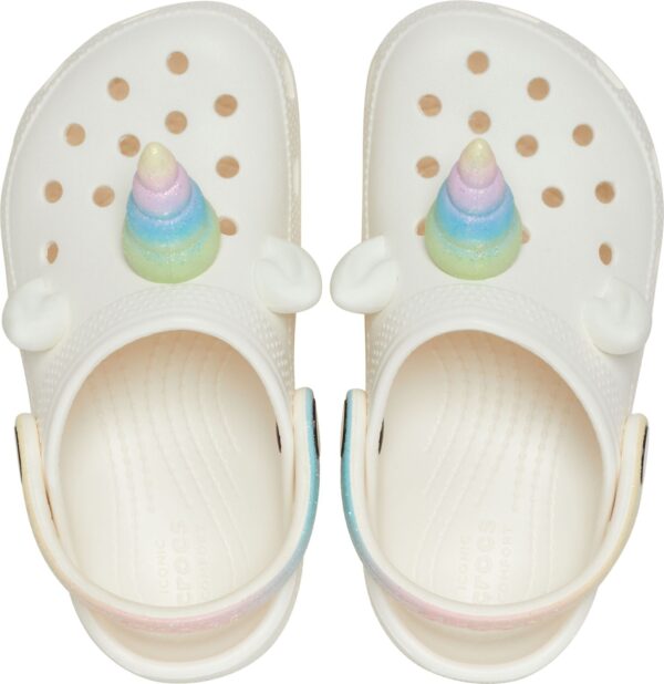 6233a3fa5944b23c5424844f8a5addb7 Crocs™ Classic I AM Rainbow Unicorn Clog Chalk