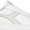 6436e236b4a4c31f04b9fe7e9240b284 DIADORA Magic Basket Low Leather Wn White/Lilac Marble
