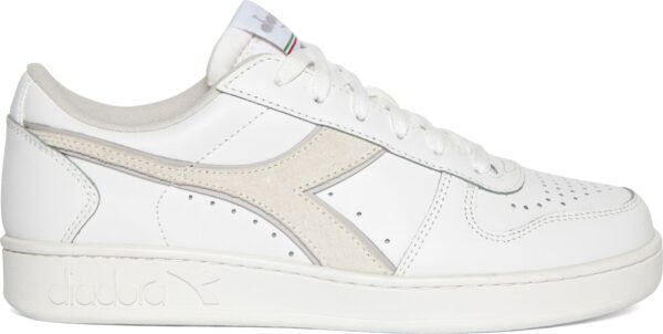 6436e236b4a4c31f04b9fe7e9240b284 DIADORA Magic Basket Low Leather Wn White/Lilac Marble