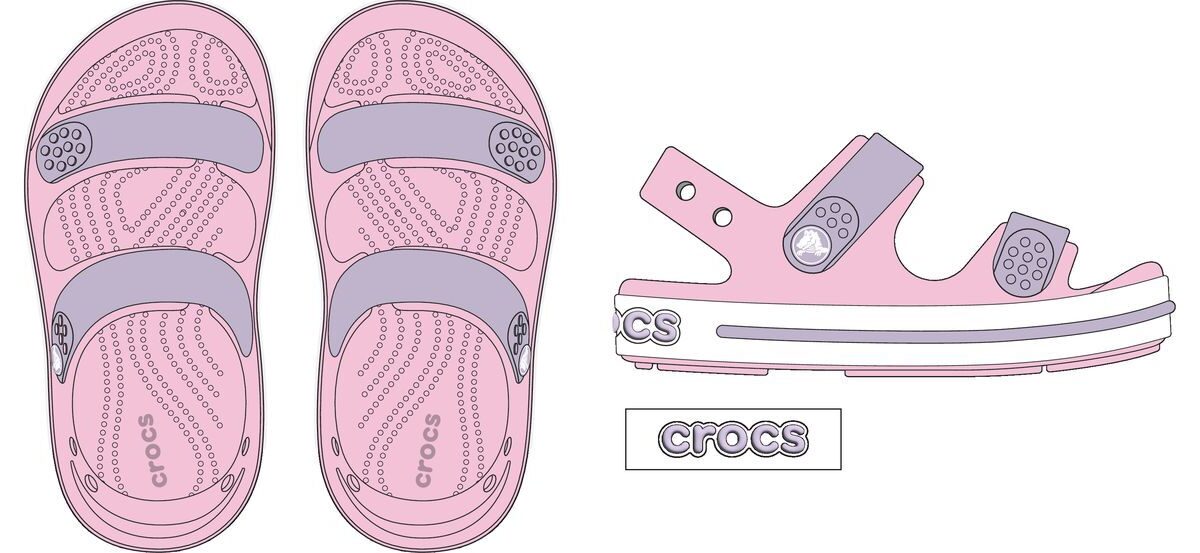 Crocs™ Crocband Cruiser Sandal Ballerina/Lavender