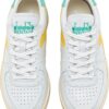 65a8f3bbeda92ac77cb4b39216b9ffb4 DIADORA Mi Basket Low Used White/Yellow Croms