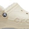 Crocs™ Baya Lined Fuzz Strap Clog Winter White