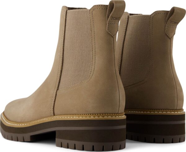 TOMS LEATHER WOMEN'S BENNET BOOT 10021289 Natural