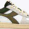 6c34fd032e6ba5c04c75a0e598385139 DIADORA Magic Basket Low Suede Leather White/Kombu Green