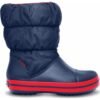 Crocs™ Kids' Winter Puff Boot Dark blue/Red