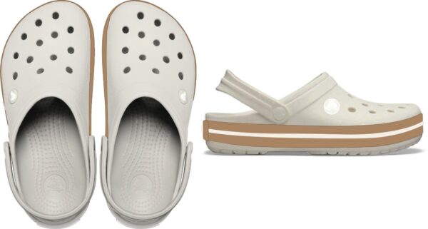 Crocs™ Crocband Gum Clog Summit White