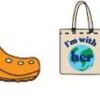 Crocs™ Crocs IM WITH HER PIN BACKER 5-PACK G0877900-MU Crocs IM WITH HER PIN BACKER 5-PACK G0877900-MU