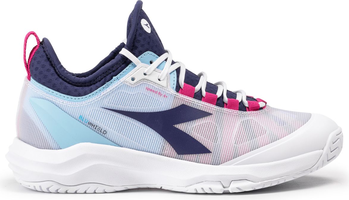 DIADORA Speed Blushield Fly 4 + W Ag White/Blueprint/Pink Yarrow