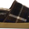 TOMS COZY PLAID MEN'S SLIPPER 10021275 Brown