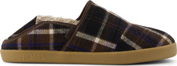 TOMS COZY PLAID MEN'S SLIPPER 10021275 Brown