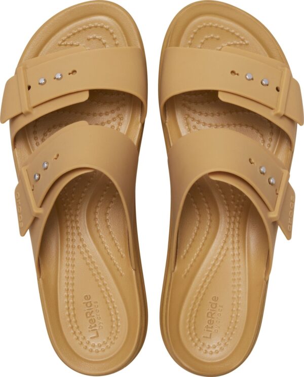 Crocs™ Brooklyn Sandal Low Wedge Women's Umber