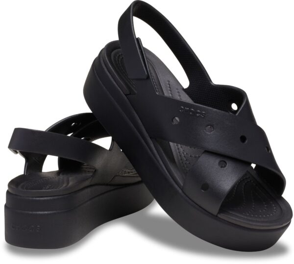 Crocs™ Brooklyn 4U Cross Strap Sandal Black