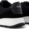 7a01fbea75ce600256a8e7afeb3ac735 TOMS WATER REPELLANT SUEDE/VINTAGE TWILL MEN'S SNEAKER Black