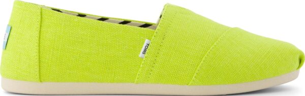 TOMS BRIGHT LIME HERITAGE CANVAS 10021937 Medium Green