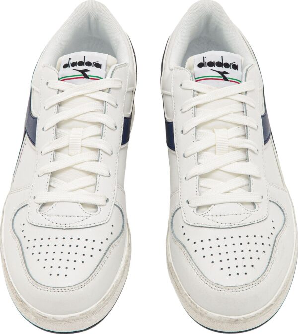 7bf29f66f9c2942246bb5b3bc57be93b DIADORA Magic Basket Low Icona 179296 White /Blue Caspian Sea