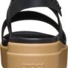 Crocs™ Brooklyn Low Wedge Womens Black/Cashew