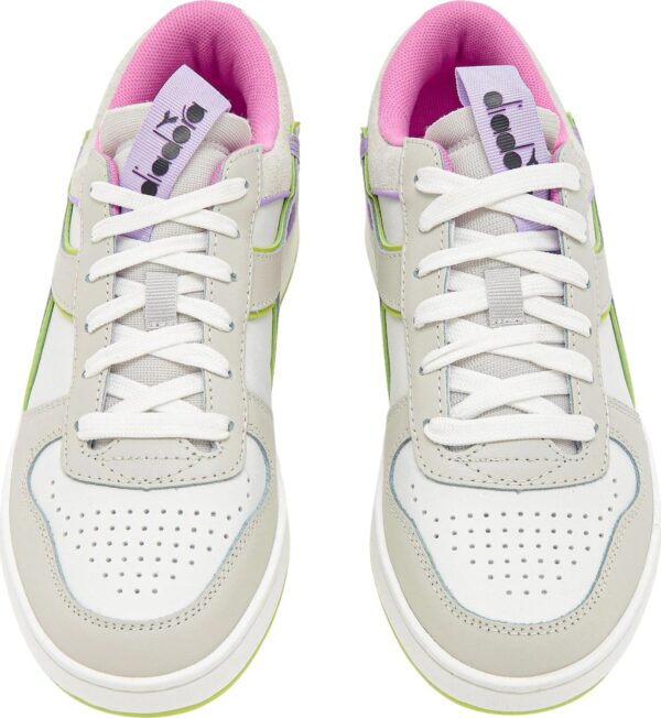 7ebeed010350d7268cbb28c645b73aa3 DIADORA Magic Basket Low Label Wn White/Daiquiri Green