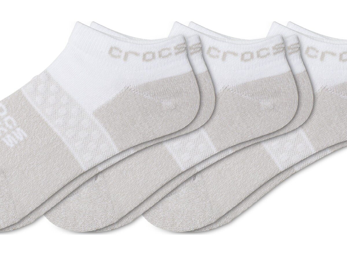 Crocs™ Kid's Low Ever 3-Pack Socks White