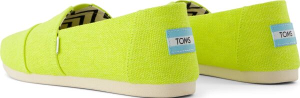 TOMS BRIGHT LIME HERITAGE CANVAS 10021937 Medium Green