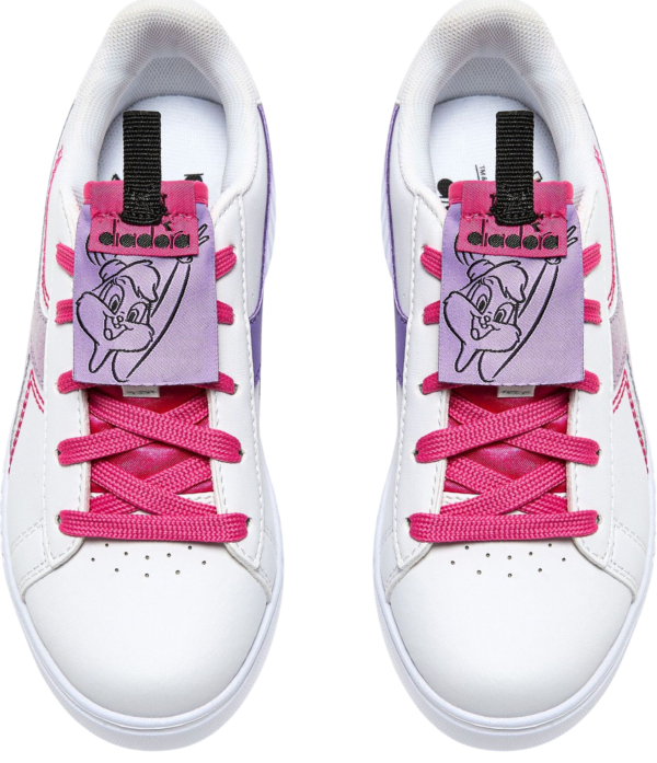 7ff7984e46786de9ff351b2a7b7e692e DIADORA GAME STEP P PS LOLA LABEL White/Violet Iris