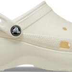 Crocs™ Classic Platform Glitter Clog W Chalk