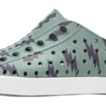 NATIVE Jefferson Print Youth Folk Green/Shell White/Onyx Lightning