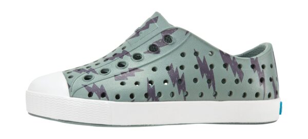 8339a07719c705dfbe7ae4d29fb975a8 NATIVE Jefferson Print Youth Folk Green/Shell White/Onyx Lightning