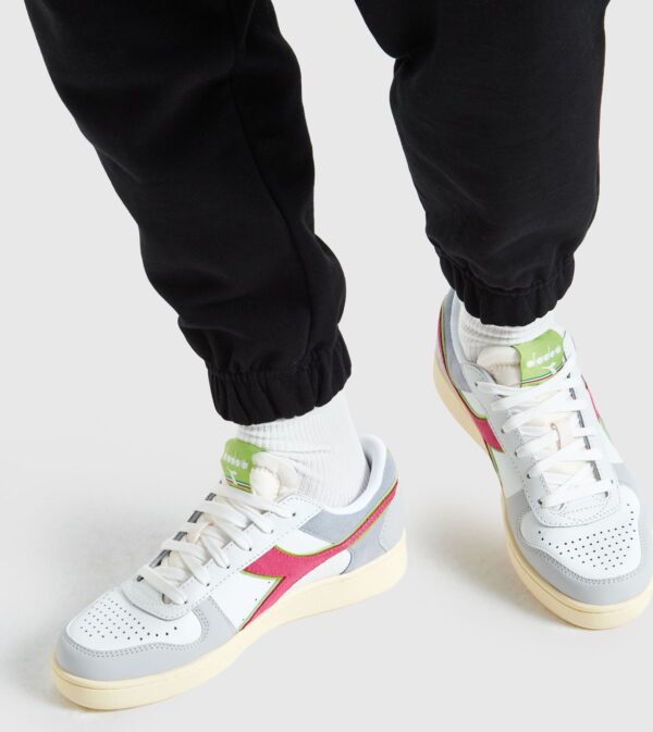 845d46cf2b043ddc57b8f4cedc633576 DIADORA Magic Basket Low Women's White/Lunar Rock