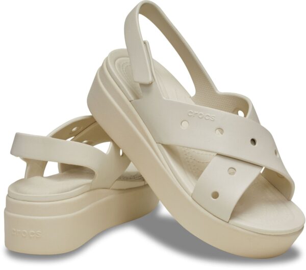 Crocs™ Brooklyn 4U Cross Strap Sandal Frappe