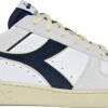 DIADORA Magic Basket Low Suede Leather White/Blue Caspian Sea
