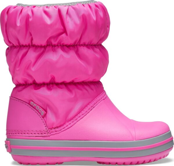 89741e217f406e32dbfda66aa550885e Crocs™ Kids' Winter Puff Boot Electric Pink/Light Grey