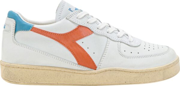 8a158387bc79d5c82734166d7bea30b2 DIADORA Mi Basket Low Used White/Orange Peel