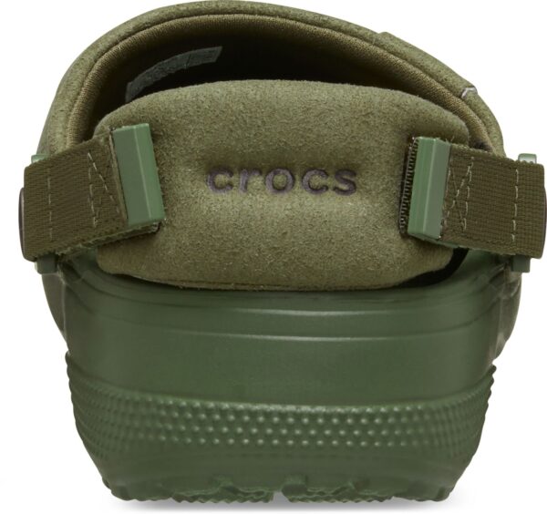 8ad3c210ba31aee55d1ad140949388b6 Crocs™ Classic Crafted Vegan Suede Clog Army Green