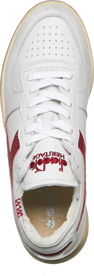 DIADORA Mi Basket Row Cut White/Garnet