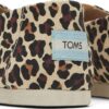 TOMS Classic Leopard Women's Slip-On Alpargata Beige