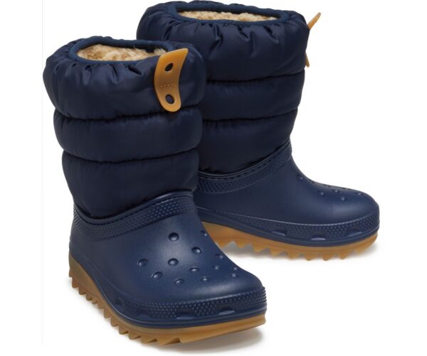 Crocs™ Classic Neo Puff Boot Kid's 207684 Navy/Gum