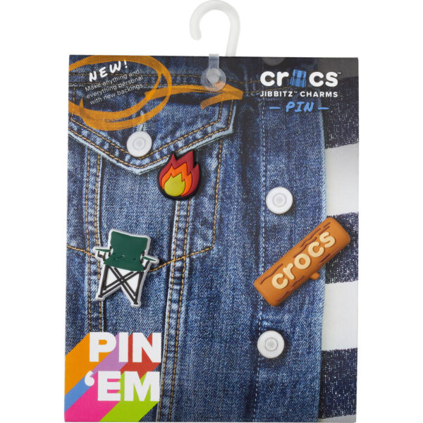 Crocs™ Crocs GONE CAMPING PIN BACKER 3-PACK G0885400-MU Crocs GONE CAMPING PIN BACKER 3-PACK G0885400-MU