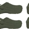 8fa5d60071381c37bf611f914b564fd0 Crocs™ Classic Crafted Vegan Suede Clog Army Green
